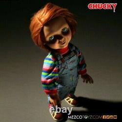 Mezco Child`s Play Talking Good Guys Chucky 15`` Doll Happy Face
