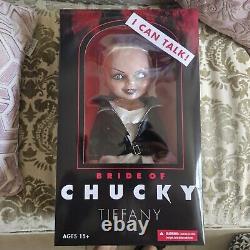 Mezco Childs Play 15 Talking Bride Of Chucky Tiffany Doll Figure. (Re-run)