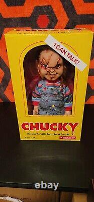 Mezco Childs Play 3 Talking Pizza Face Chucky Doll Action Figure