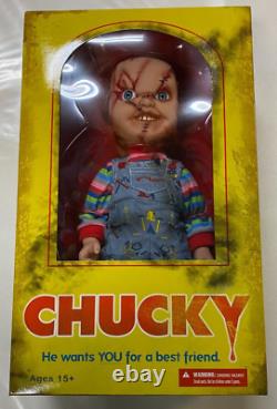 Mezco Childs Play Bride of Chucky 15 Chucky Good Guys Doll SCARRED 2013 NEW