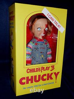 Mezco Designer Series Child's Play 3 Talking Pizza Face Chucky