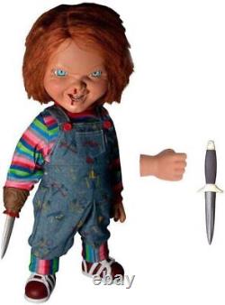 Mezco Designers Series Mega Scale Child's Play Talking Menacing Chucky Stand