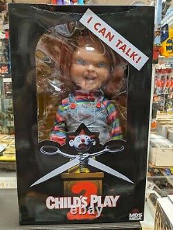 Mezco Mega Scale Child's Play 2 Menacing Chucky 15 Talking Doll (damaged box)