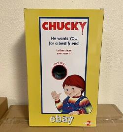 Mezco Toys Child's Play Chucky Sneering Talking Doll 15 Inches Tall
