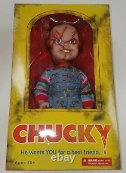 Mezco Toyz Child's Play 3 SCARRED FACE CHUCKY 15 Doll with Sounds
