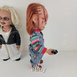 Mezco Toyz Child's Play Talking Scarred Chucky & Bride 15 Figure Doll Working