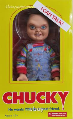 Mezco Toyz Childs Play Talking Sneering Chucky 15 Doll Action Figure