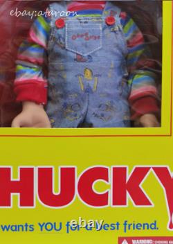 Mezco Toyz Childs Play Talking Sneering Chucky 15 Doll Action Figure