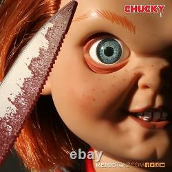 Mezco Toyz Childs Play Talking Sneering Chucky 15 Doll Action Figure MISB
