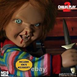 Mezco Toyz MDS Childs Play 2 Talking Menacing Chucky Horror Doll Figure 78023