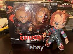 Mezco Toyz MDS Deluxe Designer Series Child's Play CHUCKY + 1 Extra Chucky