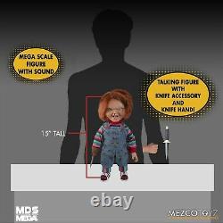 Mezco Toyz MDS Mega Scale Chucky Child's Play 2 Talking Menacing Doll In Stock