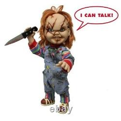 Mezco Toyz Mega Talking Scarred Child's Play Chucky 15 Good Guy Doll Figure Dent