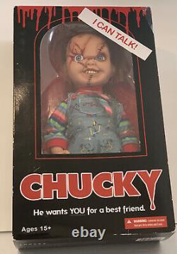 Mezco Toyz Talking Scarred Chucky Childs Play HorrorMega Scale15 Doll 78003 NIB