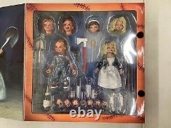 NECA Child's Play Bride of Chucky Ultimate Chucky & Tiffany 4 Action Figures