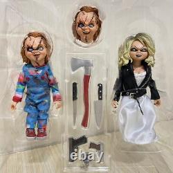 NECA Child's Play Evil Chucky & Bride Tiffany PVC 7 Halloween Action Figure Toy