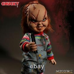 NEW! Mezco Toyz Child's Play Talking Scarred Chucky 15-Inch Doll