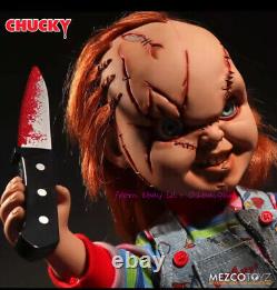 Perfect Mezco Child'S Play Chucky 15 Talking Action Figure In Stock Model