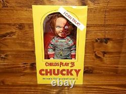 Pizza Face Chucky Mega Scale 15 Mezco MDS Talking Figure. Child's Play 3