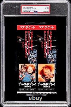 RARE 1989 Child's Play Chucky Ticket Stub Movie PSA 4 Japanese Full Childs Doll