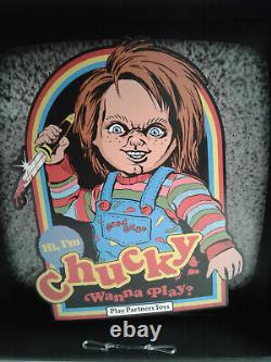 RARE Child's Play Chucky 3D Cardboard TV Store Display Standee Play Partne