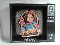 RARE Child's Play Chucky 3D Cardboard TV Store Display Standee Play Partne