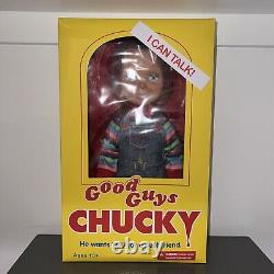 SEALED NEW Mezco Child's Play Good Guys 15 Talking Happy Chucky Action Figure