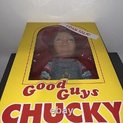 SEALED NEW Mezco Child's Play Good Guys 15 Talking Happy Chucky Action Figure