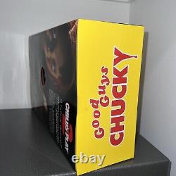 SEALED NEW Mezco Child's Play Good Guys 15 Talking Happy Chucky Action Figure