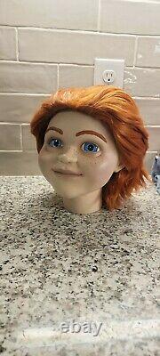 Smiling Chucky Buddi Doll Head Childs Play 2019 Prop Lifesize Accurate