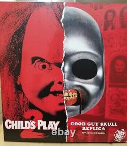 Trick or Treat Childs Play 2 Movie Chucky Doll Skull Halloween Toy Prop JLUS100