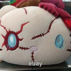 USJ Halloween Hello Kitty x Child's Play Chucky Reversible Cushion 23cm (9)