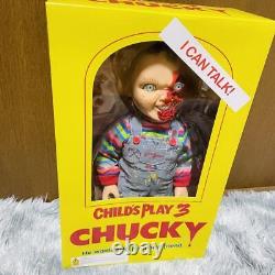 Unopened Child's Play 3 Chucky Pizza Face Figure Talking
