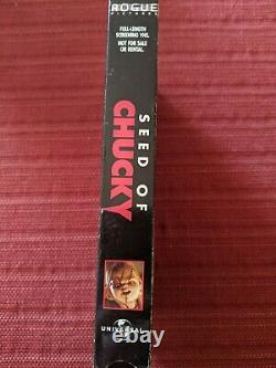 VHS Seed of Chucky SCREENER PROMO PROMOTIONAL Child's Play Horror RARE VHTF