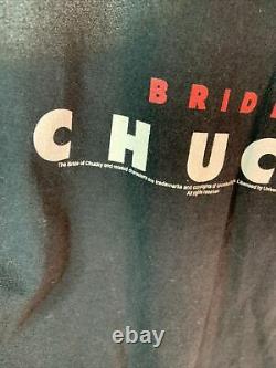 VTG 90s BRIDE OF CHUCKY Child's Play Movie Small Promo T-Shirt Horror Film