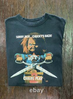 Vintage 90s Chucky Childs Play 2 Movie Promo Tee