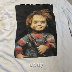 Vintage Childs Play 2 Chucky Doll Long Sleeve T Shirt Size XL