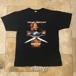 Vintage Childs Play 2 T-Shirt 2000s Size Large Chucky Horror Movie