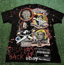 Vintage Chucky Shirt AOP Child's Play Movie Promo Horror Film Red Halloween RARE