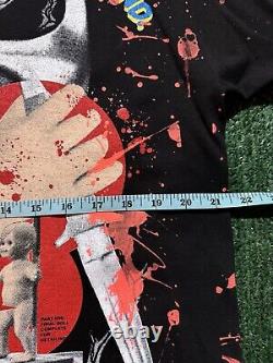 Vintage Chucky Shirt AOP Child's Play Movie Promo Horror Film Red Halloween RARE