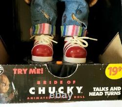 Vintage New 12 Bride Of Chucky Electronic Doll Gemmy Animated Child's Play Toy